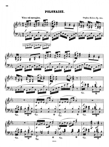 Heller - Polonaise, Op. 104 - Score