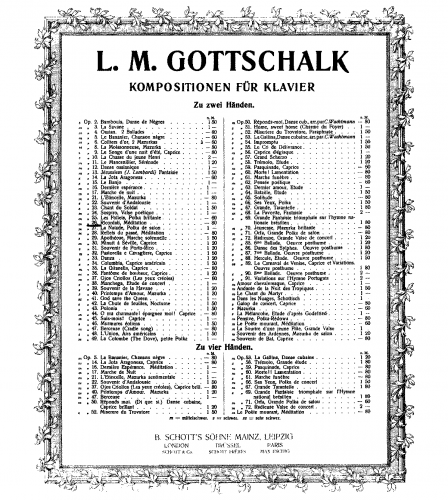 Gottschalk - Ricordati - Score