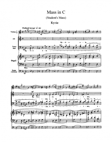 Lotti - Mass in C Major - Score