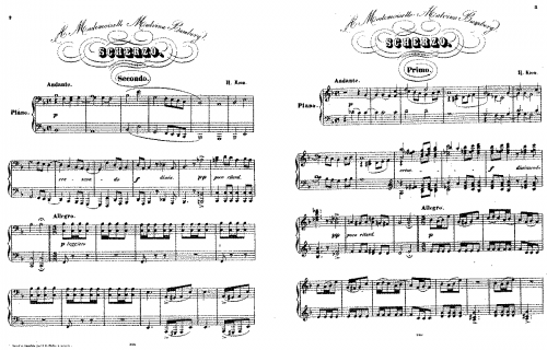 Cui - Scherzo No. 1 - Scores - Score