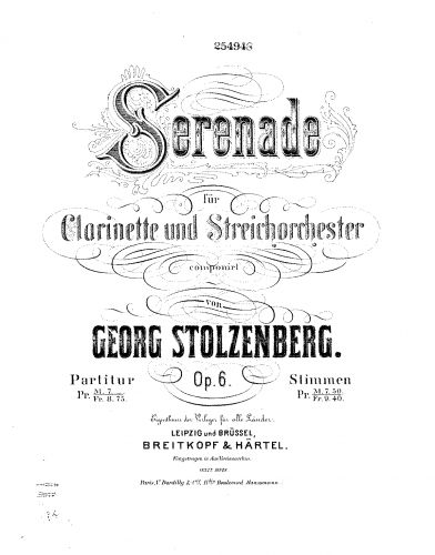 Stolzenberg - Serenade - Score