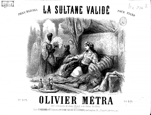 Métra - La sultane validé - Score