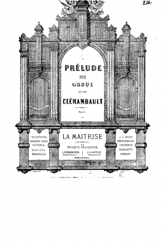 Clérambault - Livre d'Orgue - Organ Scores Suite du Premier Ton - 5. Basse et Dessus de Trompette