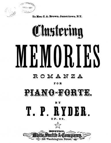 Ryder - Clustering Memories - Score