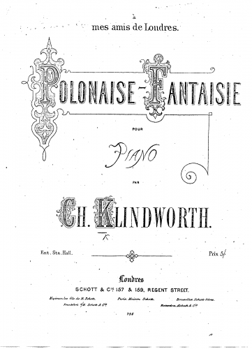 Klindworth - Polonaise-Fantaisie - Score