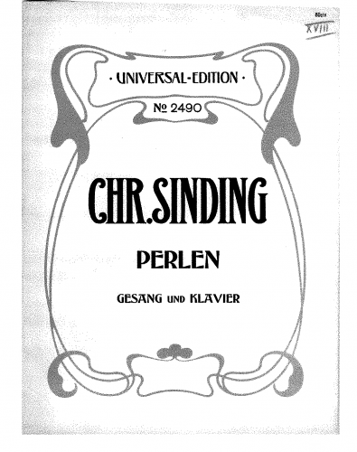 Sinding - Perler - Score