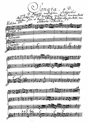 Theile - Trio Sonata in F major - Score