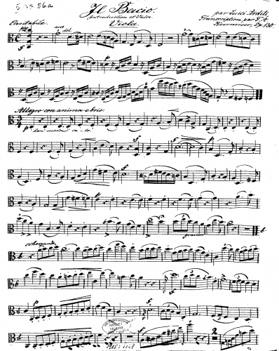 Arditi - Il bacio - For Viola and Piano (Nitschmann) - Viola part