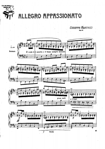 Martucci - Allegro Appassionato - Score