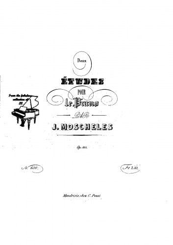 Moscheles - 2 Etudes - Score