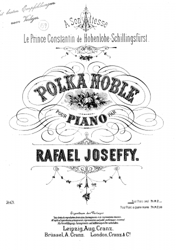 Joseffy - Polka Noble - Score