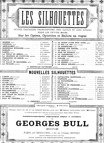 Bull - Fantaisie-transcription sur 'Manon' - Score