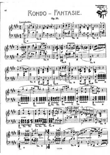 Hummel - Rondo-Fantasie op.19 - complete score