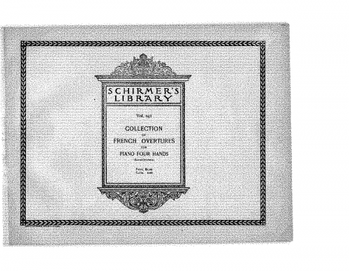 Offenbach - Orphée aux enfers - Overture For Piano 4 hands (Andre) - Score