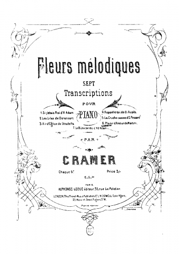 Martini - Plaisir dAmour - For Piano solo (Cramer) - Score