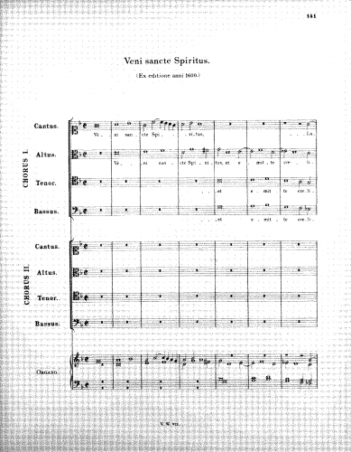 Victoria - Veni sancte Spiritus - Score
