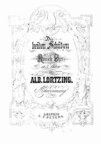 Lortzing - Die beiden Schützen - Vocal Score - Score