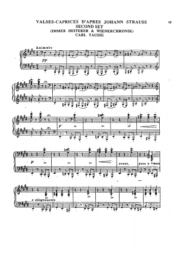 Tausig - Valse-Caprice No. 4 - Score