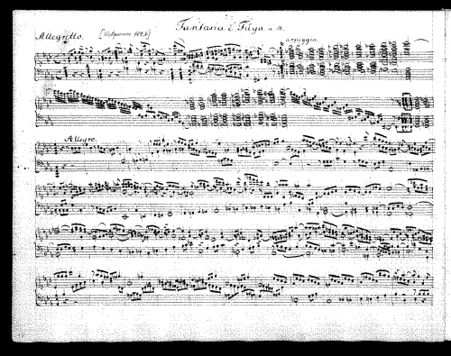 Bach - Fantaisia and Fugue in C minor - Score