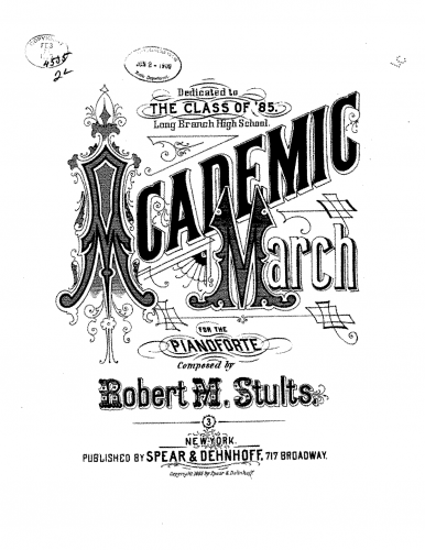 Stults - Academic March - Piano Score - Score