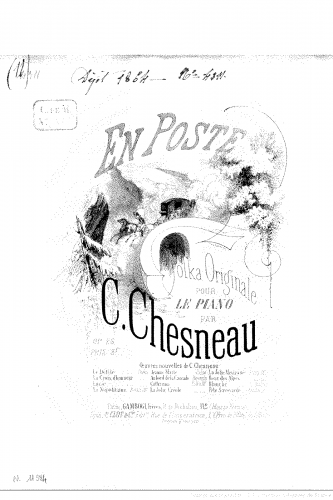 Chesneau - En poste, Op. 26 - Score