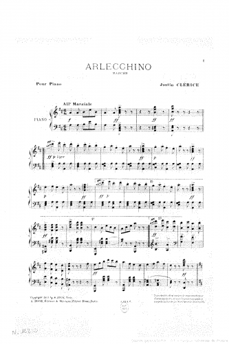 Clérice - Arlecchino - Score