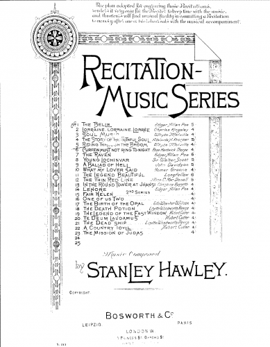 Hawley - Riding Through the Broom - Score