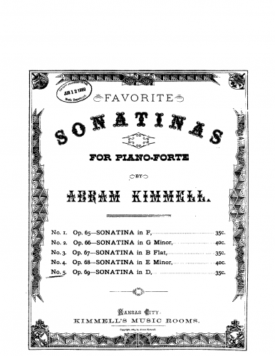 Kimmell - Sonatina No. 5 - Score