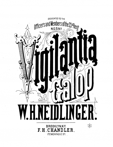 Neidlinger - Vigilantia Galop - Score