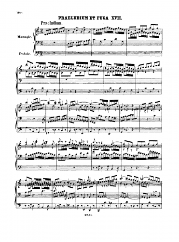 Bach - Prelude and Fugue in C major, BWV 547 - Organ Scores - Score