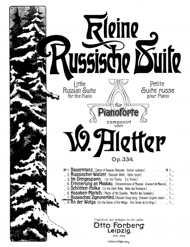 Aletter - Kleine Russische Suite - 7. Russisches Zigeunerlied