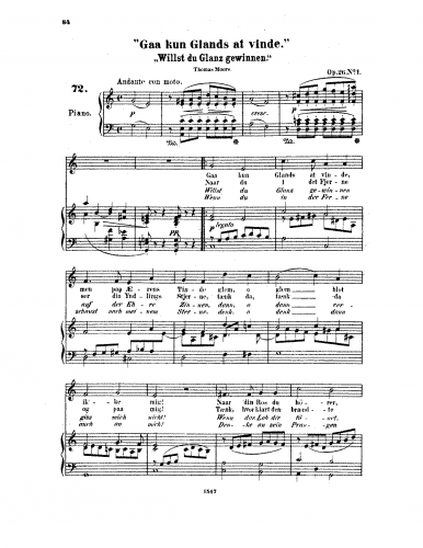 Kjerulf - 3 Sange - Score