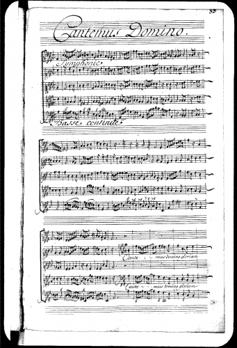 Lalande - Cantemus Domino gloriam, Grand motet - Score