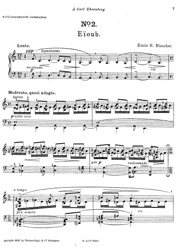 Blanchet - Turquie, Op. 18 - II. Eïoub