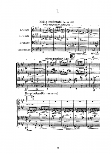 Schoenberg - String Quartet No. 2, Op. 10 - Score - Score