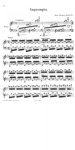 Palmgren - 4 Impromptus, Op. 63 - 1. Impromptu