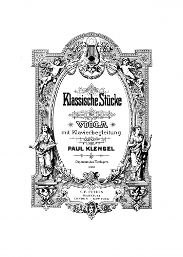 Handel - Suites de Pièces pour le Clavecin - Suite HWV 434: Menuet For Viola and Piano (Klengel)