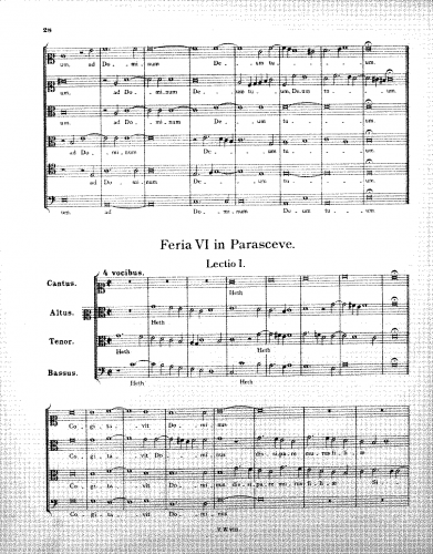 Victoria - Heth. Cogitavit Dominus - Score