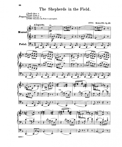 Malling - Die Geburt Christi, Op. 48 - 1. Hyderne paa Marken (The Shepherds in the Field)