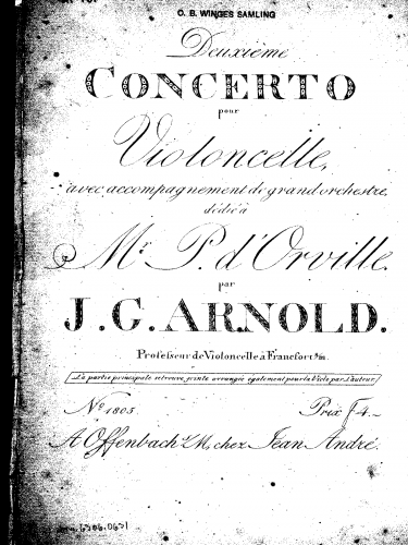 Arnold - Cello Concerto No. 2 in G major