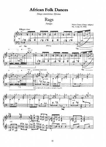 Villa-Lobos - Danças características africanas - Score