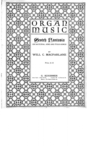 Macfarlane - Scotch Fantasia: on National Airs and Folk-Songs - Score