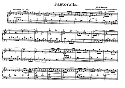 Kapteyn - Pastorella - Score