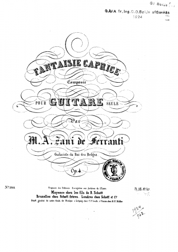 Ferranti - Fantaisie Caprice, Op. 4 - Score