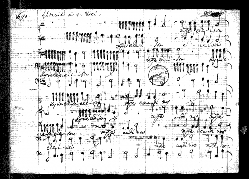Caresana - Litany 1690 - Score