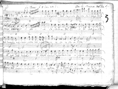 Caresana - Cantata 'La Pace' - Score
