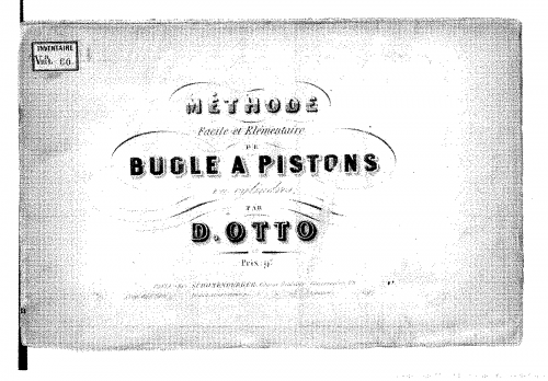 Otto - Méthode de bugle à pistons - Score