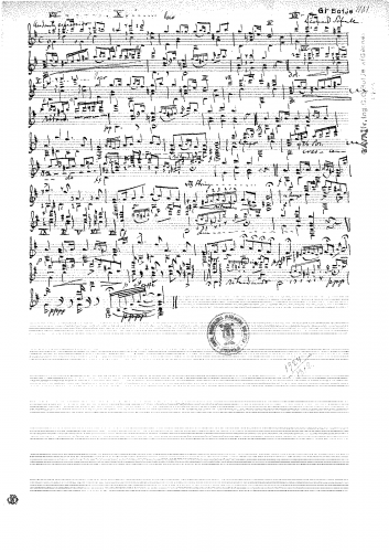 Schultz - Moderato - Andante espressive - For Guitar solo (Boije) - Handwritten version
