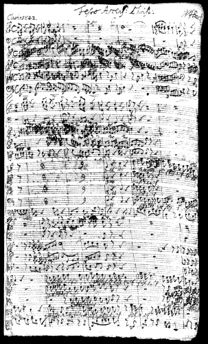 Bach - Gott fähret auf mit Jauchzen - Score
