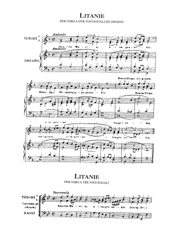 Perosi - Litanie Mariane - Score